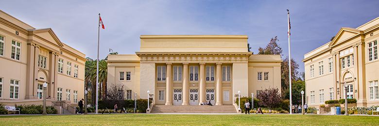 front of the chapman university campus